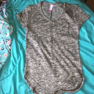 Soft Breathable Black Grey and White Blouse